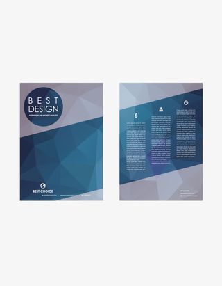 时尚几何卡片设计矢量素材免抠