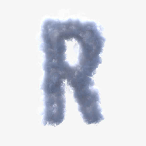 免扣元素云彩数字R免抠
