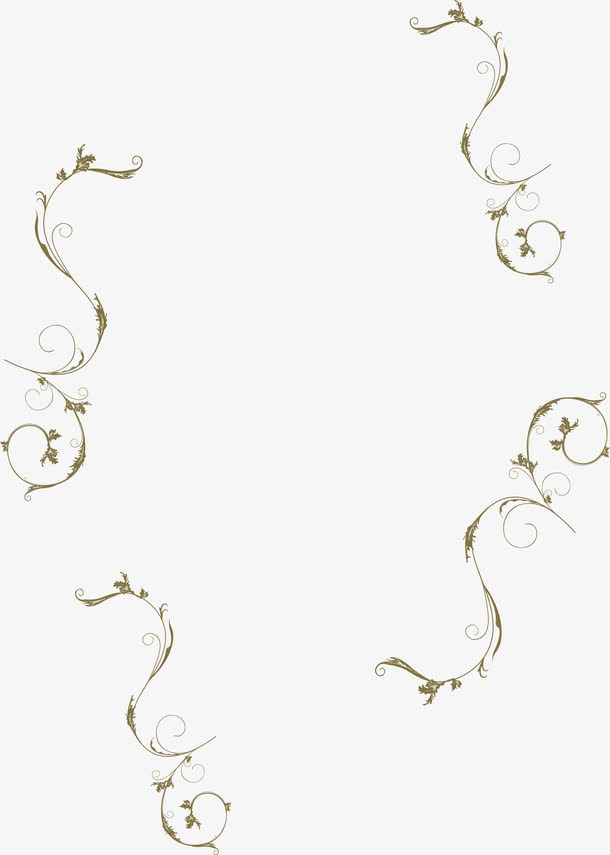欧式花纹边框免抠