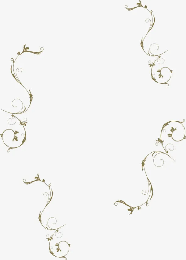 欧式花纹边框免抠