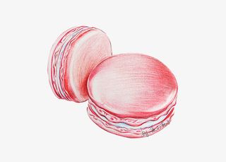 粉色马卡龙免抠