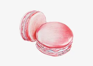 粉色马卡龙免抠