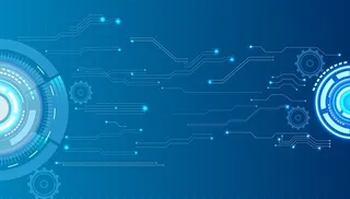 蓝色代码机器背景高清