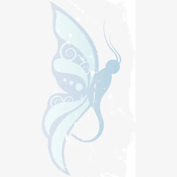 手绘蜻蜓底纹矢量素材免抠