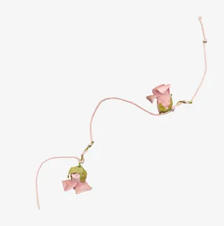 粉红玫瑰绳索漂浮免抠