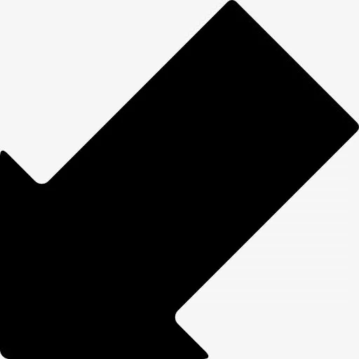 箭头指向左下图标免抠