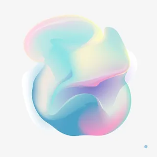 卡通立体渐变矢量图免抠