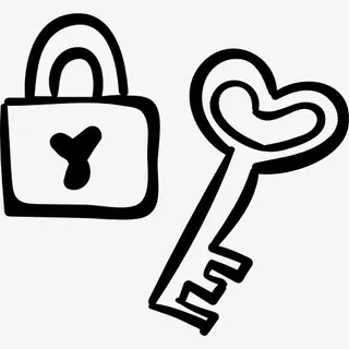 心的锁和钥匙图标免抠 心的锁和钥匙图标免抠