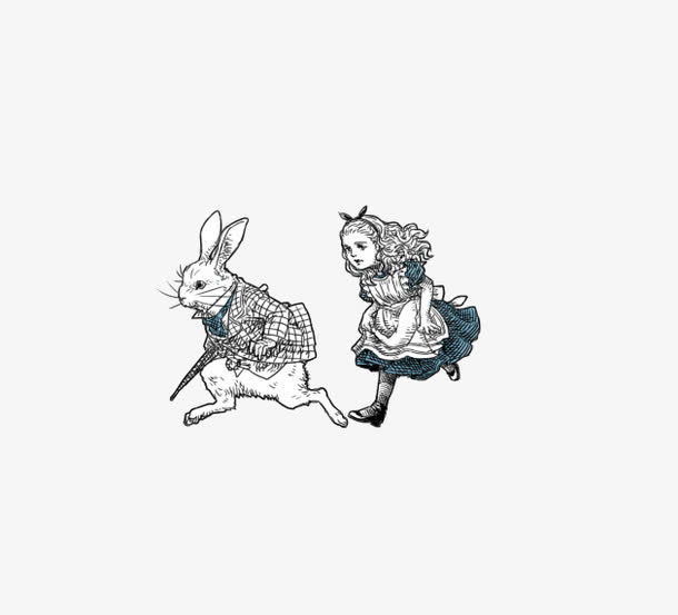 萌版爱丽丝梦游仙境免抠