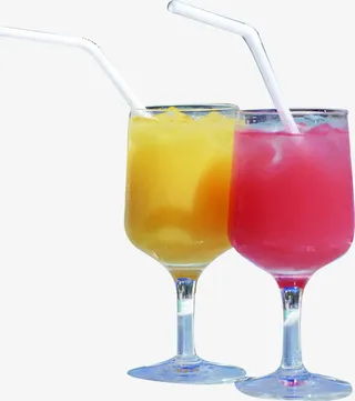 夏日清凉效果饮品免抠