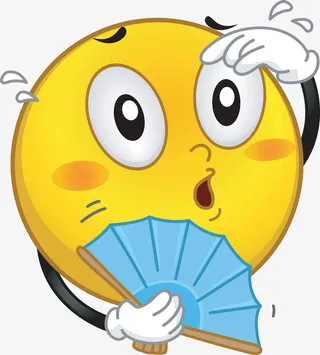 煽扇子的表情免抠