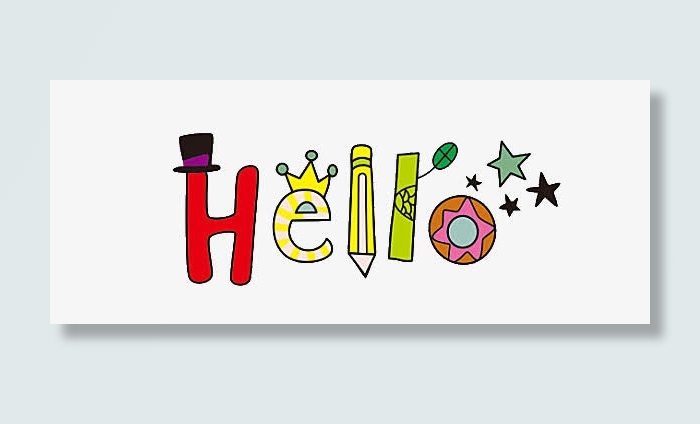 英语字母HELLO免抠