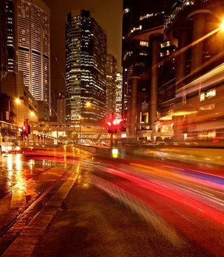 炫彩都市夜景背景高清