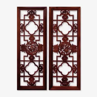 传统复古木质窗户免抠