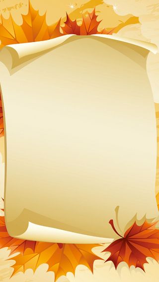 矢量枫叶纸张H5背景高清