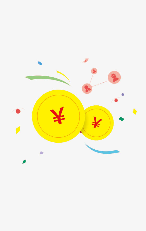 金币漂浮素材免抠