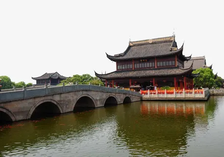 周庄古镇建筑免抠