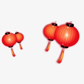 元宵节灯笼  红色灯笼 喜庆  过节免抠