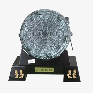 广西仿古铜鼓素材免抠