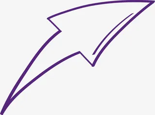 手绘箭头线条免抠