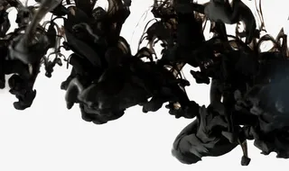 黑色水墨墨水免抠