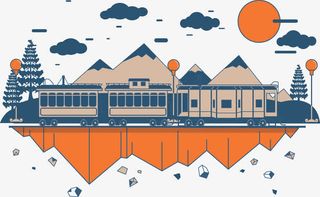 运输行业的早年缩影免抠