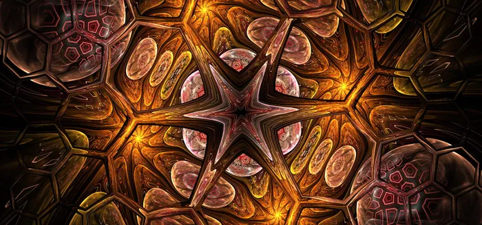 魔幻游戏质感分形背景图高清