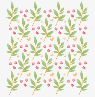 树枝花朵装饰元素免抠