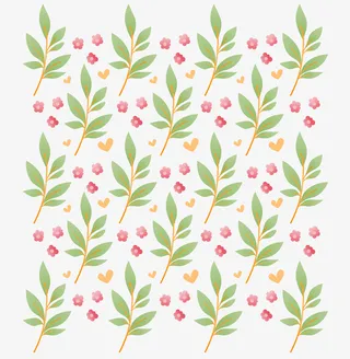 树枝花朵装饰元素免抠