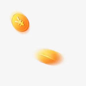 漂浮金钱免抠