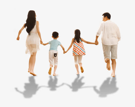 一家人免抠装饰其他装饰图案元素