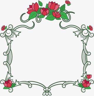 矢量创意花边免抠