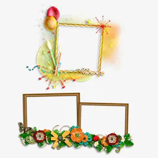 花朵边框免抠