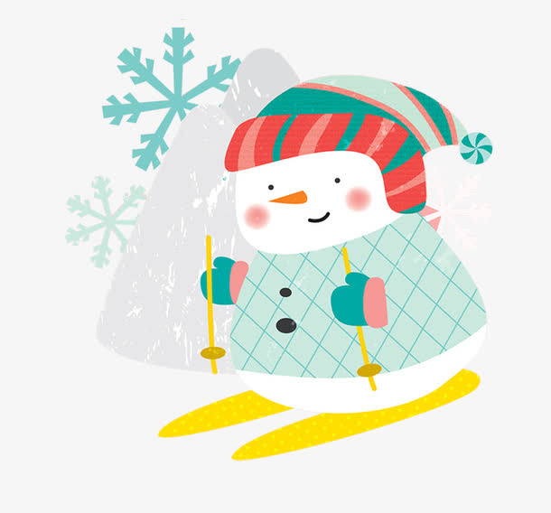 创意小雪人素材图片免抠