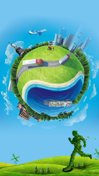 旅行海报H5背景高清