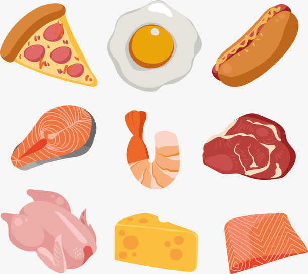 聚会美味食品免抠