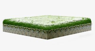 草地花坛积雪免抠素材免抠