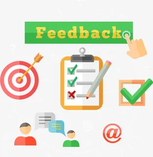 矢量手绘扁平反馈信息免抠