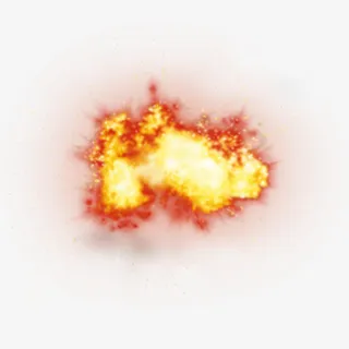 装饰图案黄色火焰特效透明素材合免抠