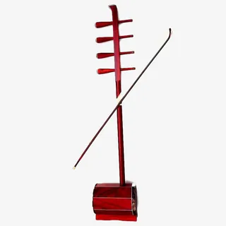 蒙古民族乐器红木中音四胡免抠