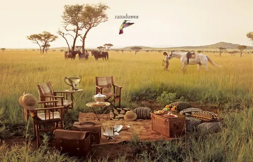 复古风野外郊游宽屏免抠背景摄影风景元素