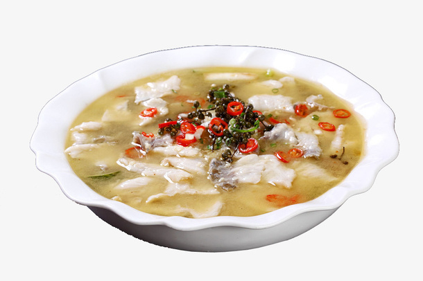 风味酸菜鱼PNG免抠