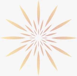 新年烟火礼花（红黄渐变）免抠