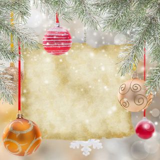 圣诞节牛皮纸装饰背景