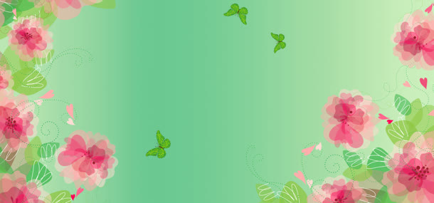 春天素材背景免抠背景banner海报元素