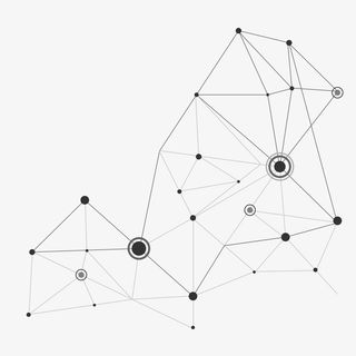 科技感灰色抽象点线线条免抠