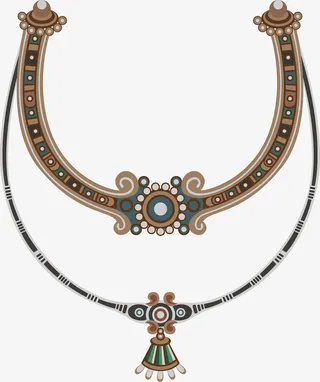 敦煌元素佩饰图案免抠