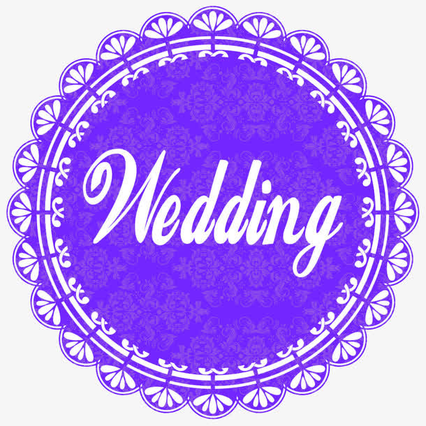 wedding艺术字免抠