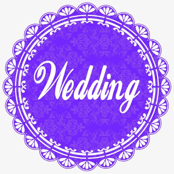 wedding艺术字免抠