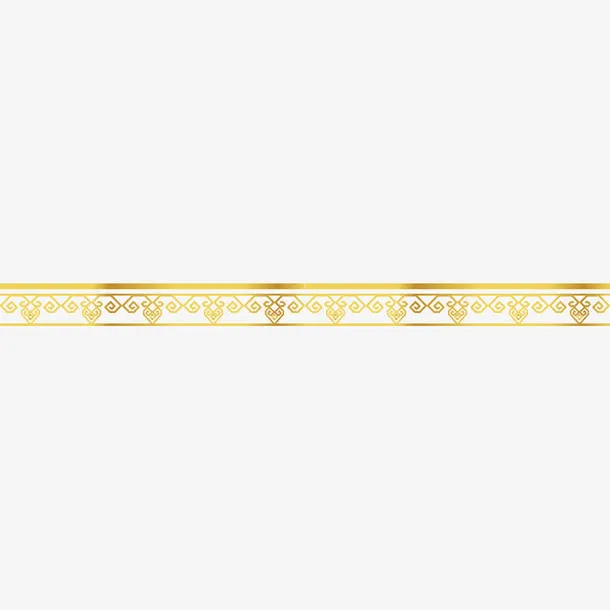 金色边线素材免抠
